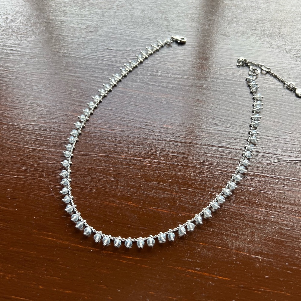 Chloe + Isabel Silver Beaded Necklace